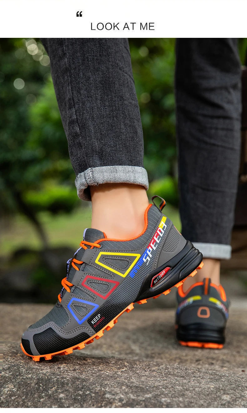 Scarpe Da Ciclismo Da Uomo Impermeabili Traspiranti Esterni Montagna Antiscivolo Resistente Usura Allenamento Trekking