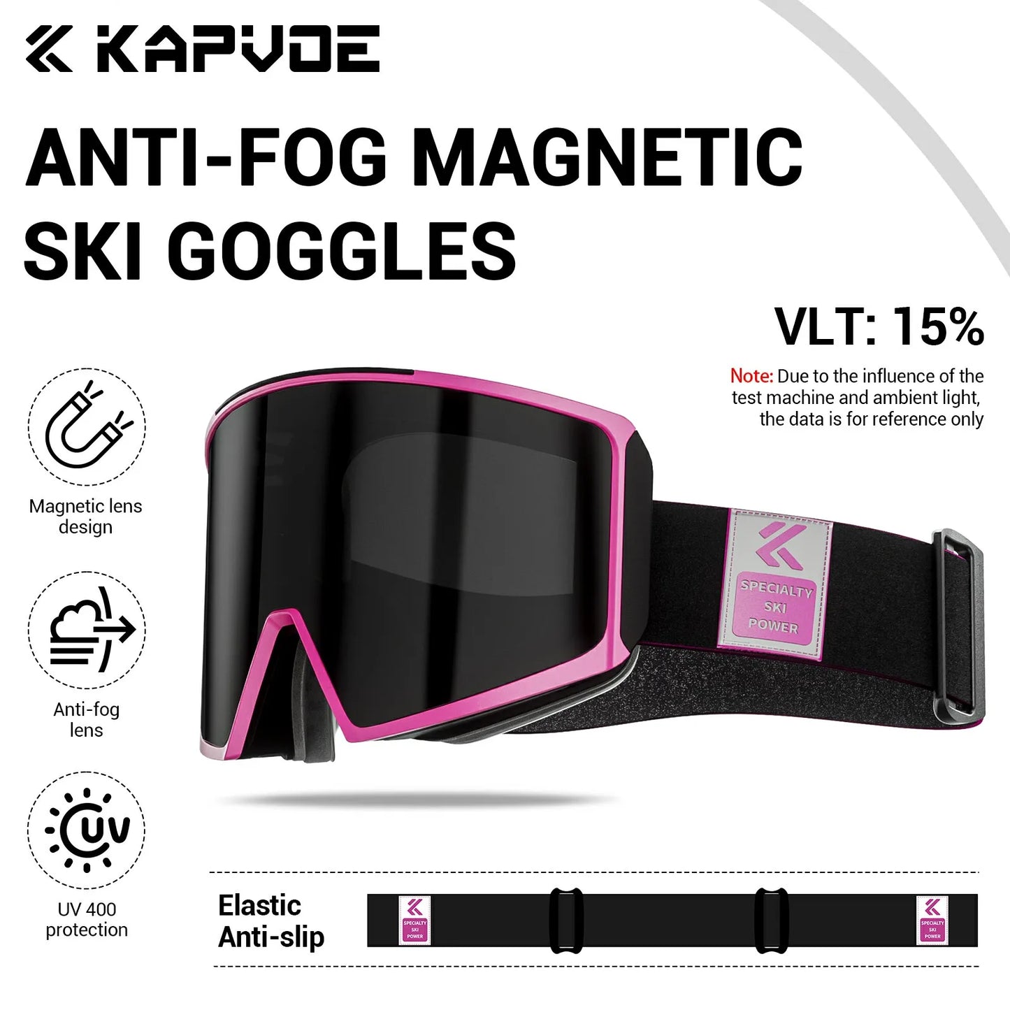 Kapvoe Occhiali Da Sci Fotocromatici E Maschera Da Snowboard Antiappannamento UV400 Per Uomo E Donna Occhiali Inverno