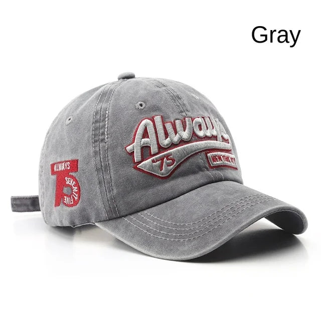 Berretto Da Baseball Unisex Cotone Lavato Con Ricamo Lettere Snapback Estate 2022 Hip Hop Casquette