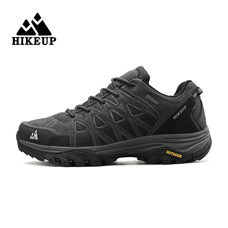 HikeUp Scarpe da Trekking da Uomo Traspiranti con Lacci Ammortizzate per Escursionismo all Aperto Impermeabili Outdoor