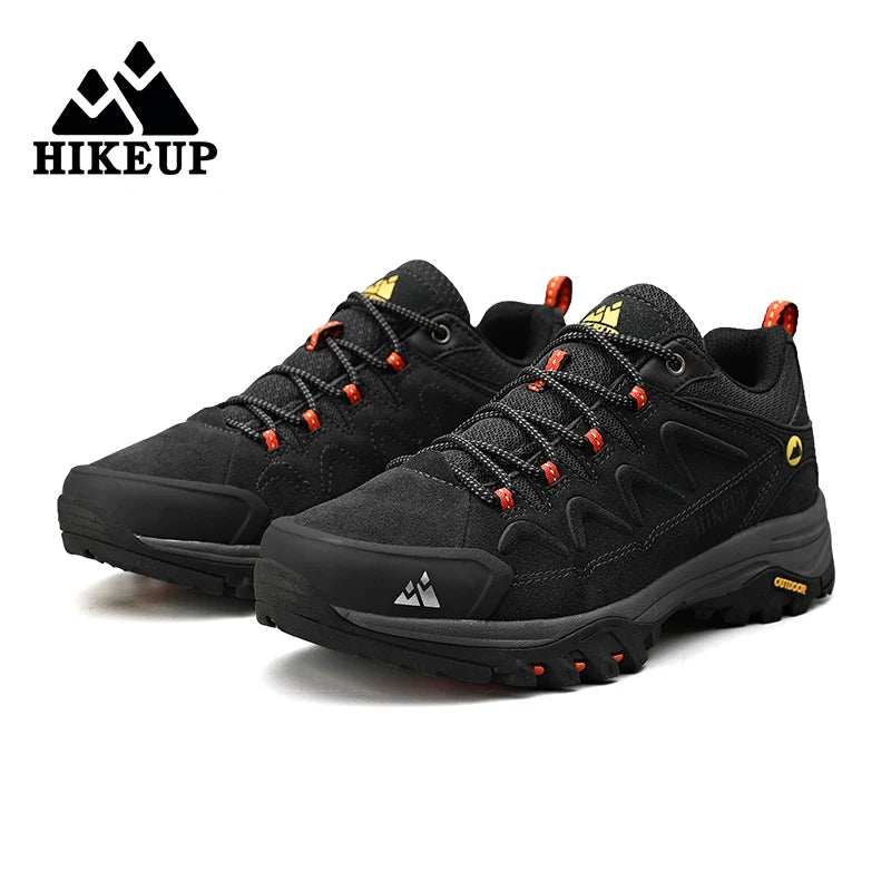 Hikeup Scarpe Da Uomo In Pelle Impermeabili Da Lavoro Invernali Antiscivolo Lusso Moda Stivali Da Uomo