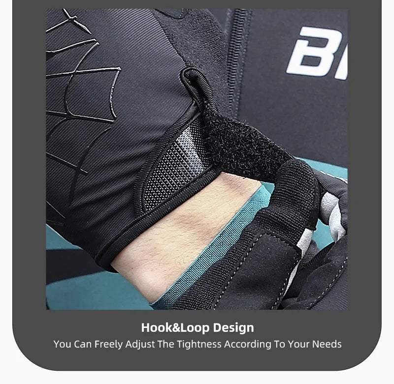 West Biking Guanti da Ciclismo Mezze Dita Con Motivo Ragni Cool Spider Estivo MTB Guanti da Strada Touch Screen