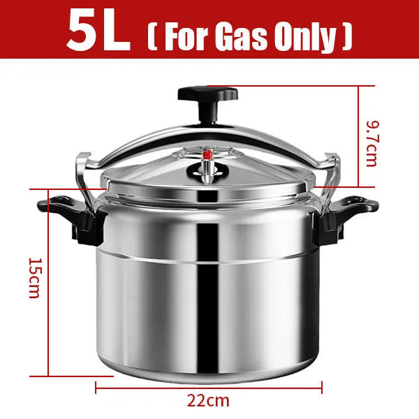Pentola A Pressione In Alluminio Da 4 A 5 Litri Con Coperchio Easy Lock Antideflagrante Sicura A Gas