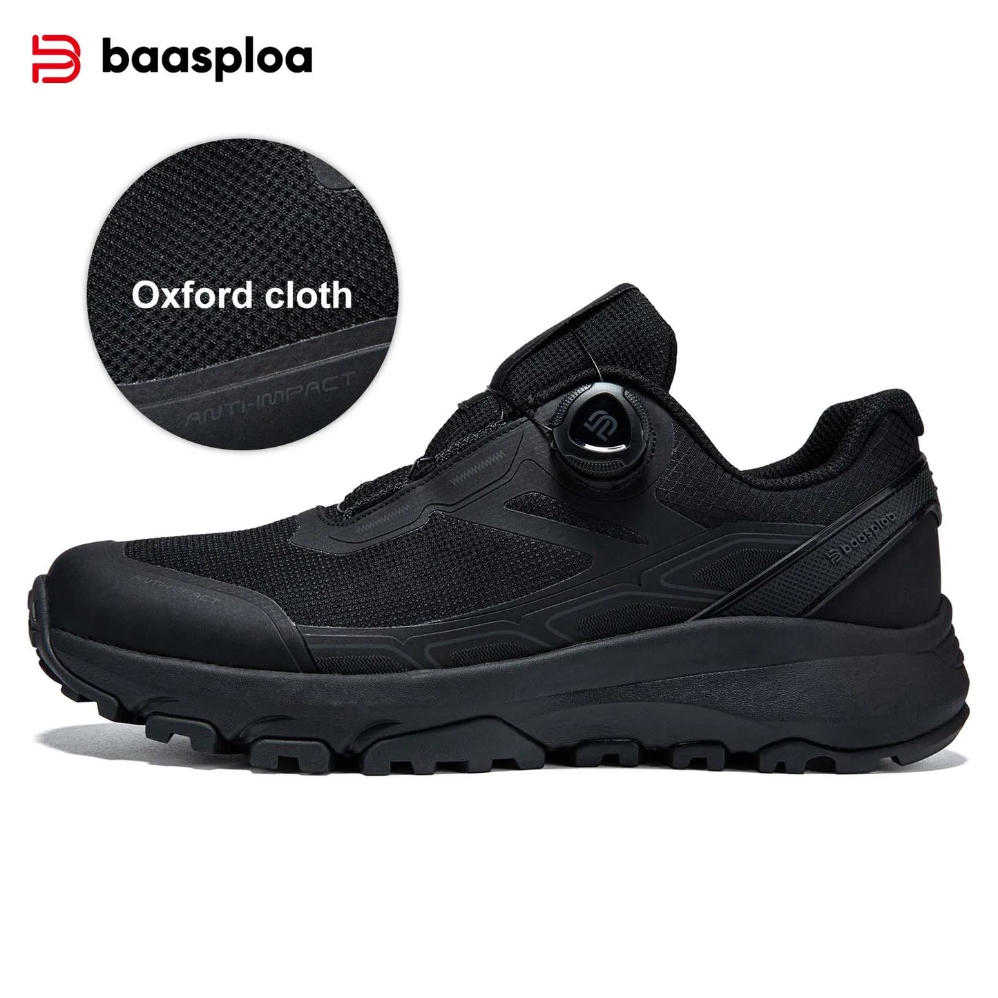 Baasploa Scarpe Da Trekking Uomo Traspiranti In Rete Antiscivolo Elevazione Comfort Outdoor