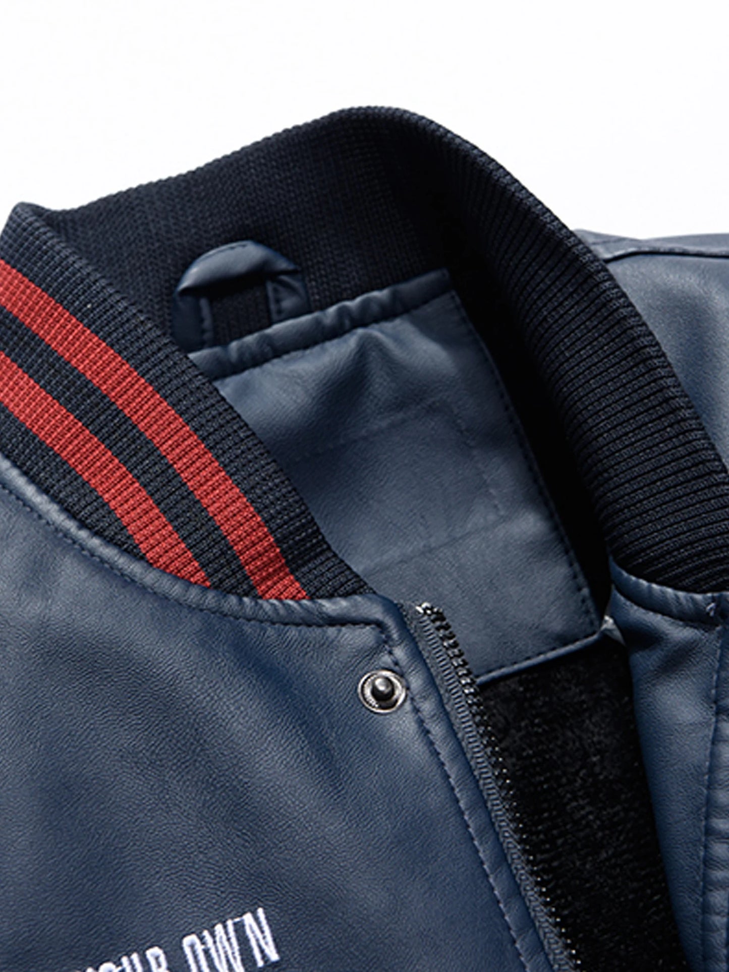 Giacca Da Uomo Inverno In Pile Spesso Con Collo Alto Stile Baseball Per Esterno Tessuto Solido Caldo