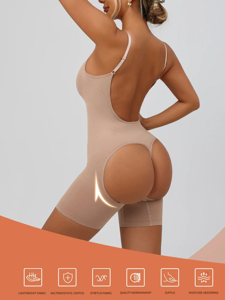 Fajas Colombianas da donna Shapewear Body senza cuciture Sexy controllo della pancia Butt Lifter Coscia più sottile Curve migliorate