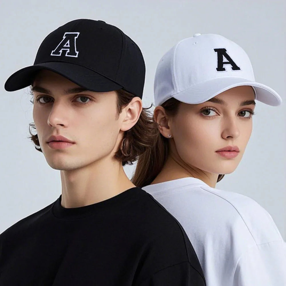 Berretto Da Baseball Unisex Ricamato Lettera AZ Cotone Morbido Alta Qualità Protezione Solare Snapback