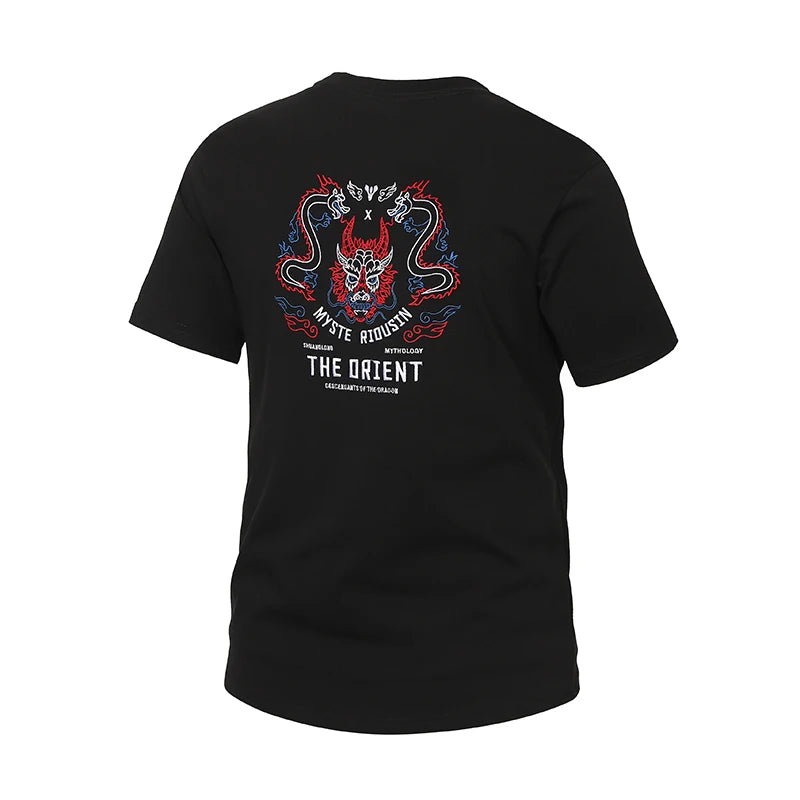 Uomo Estate T Shirt 3D Ricamo Cotone Traspirante Tigre Stampato Maglietta Casual Da Uomo