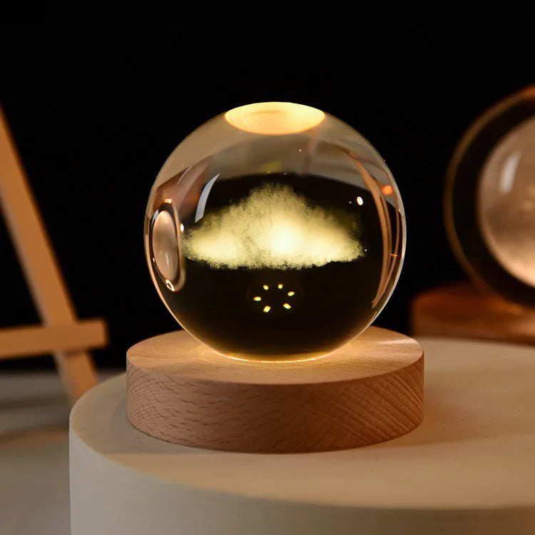 Sfera Di Cristallo 3D Del Sistema Solare Incisa Al Laser Globo Astronomia Regalo E Decorazione Per Casa