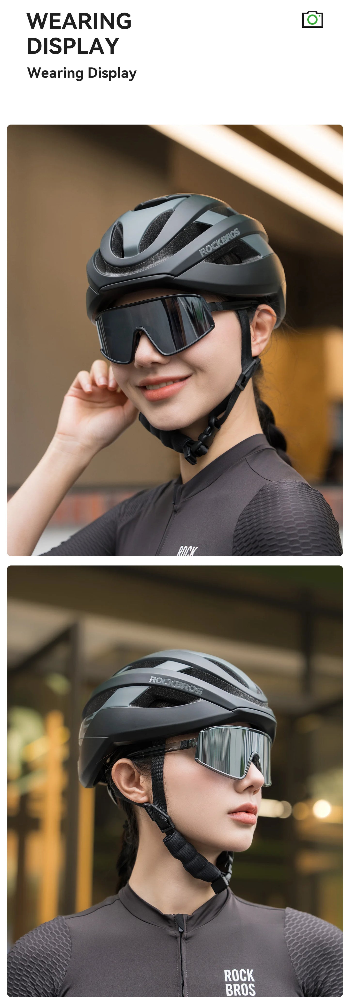ROCKBROS Occhiali Da Sole Polarizzati UV400 Per Ciclismo All'aperto Unisex Antiappannamento Fotocromatici