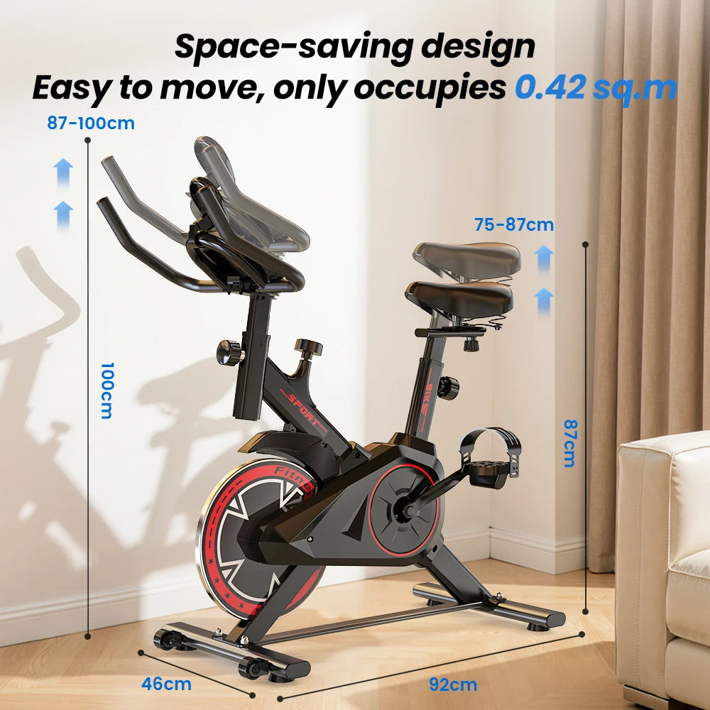 Cyclette Formill QK101 10 Kg Frizione QK116C 12 Kg Magnetico Trasmissione a Cinghia Display Cardio Domestico