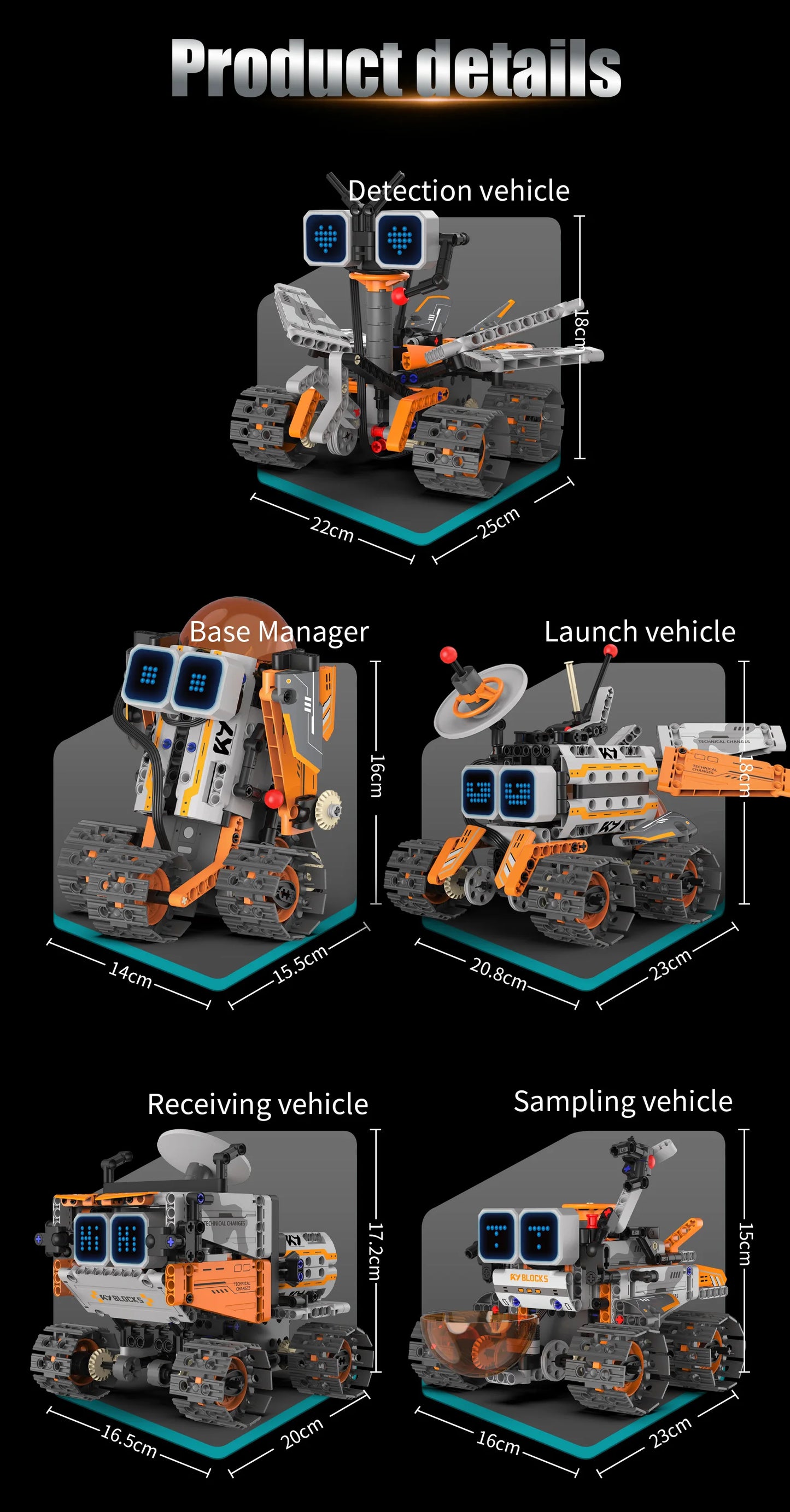 Robot Trasformabile 5 In 1 Con Display Digitale Telecomandato Per Bambini Regalo Ideale