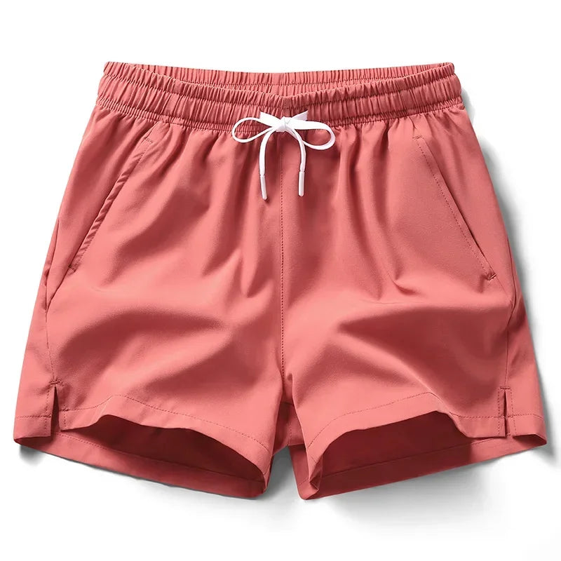 Pantaloni Sportivi Leggeri Da Uomo Con Tasche Pantaloncini Corti Estivi Da Fitness In Tinta Unita Per Jogging E Spiaggia
