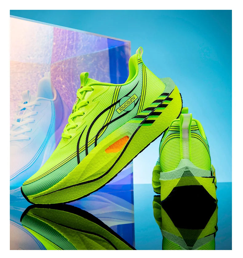 Scarpe Da Corsa Carbon Board Marathon Uomo Donna Traspiranti Leggere Antiscivolo Scarpe Da Ginnastica Atletiche