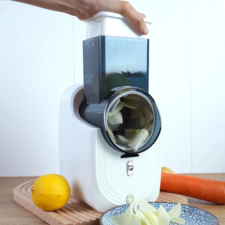 Affettatrice Di Verdure Multifunzione Per Cucina Domestica Elettrica Con Trituratore Automatico