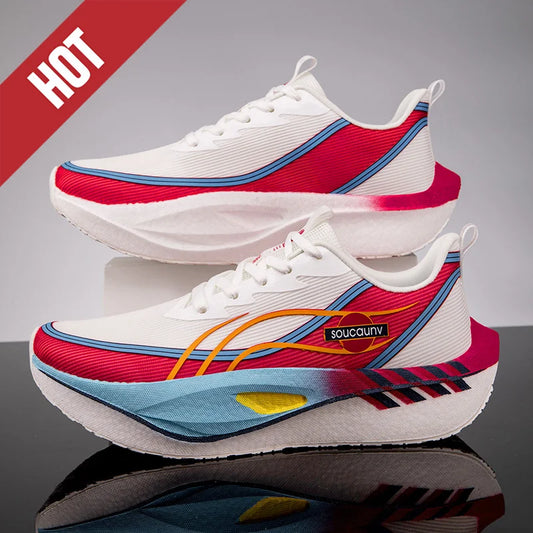 Scarpe Da Corsa Carbon Board Marathon Uomo Donna Traspiranti Leggere Antiscivolo Scarpe Da Ginnastica Atletiche