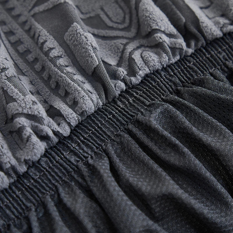 Copridivano Elasticizzato Jacquard Con Gonna Fodera Antiscivolo Antipolvere Tinta Unita Per Soggiorno 1Pezzo
