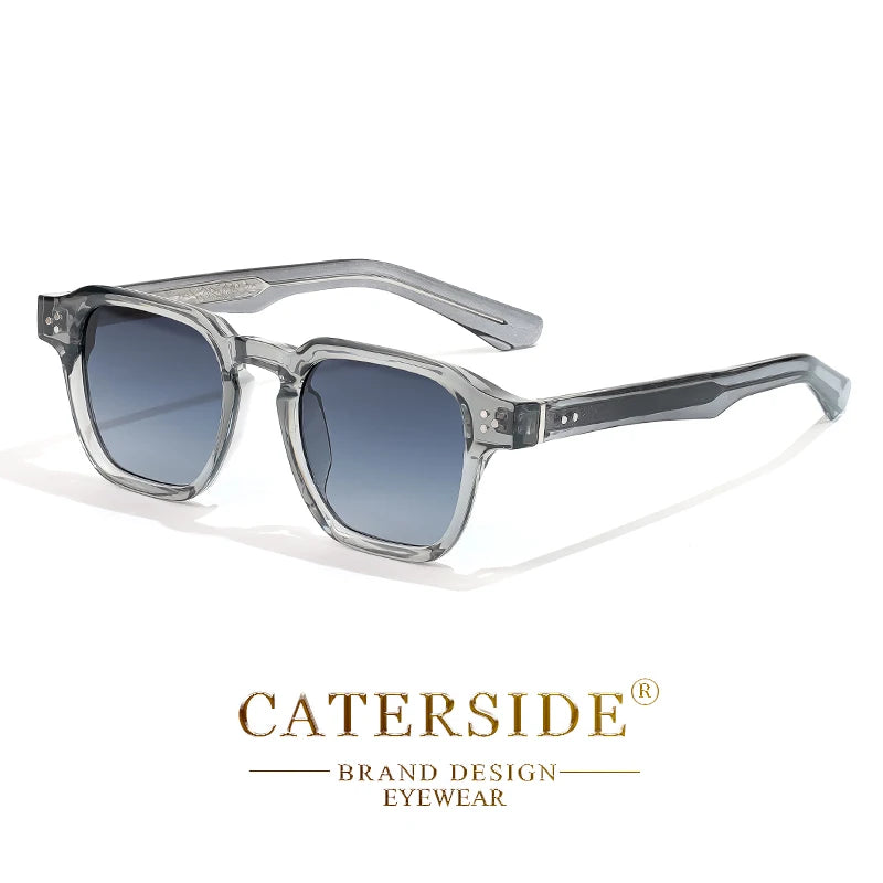 Occhiali Da Sole Quadrati Classici Unisex Da Uomo E Da Donna Di Lusso Con Inserto Centrale Temple Gradiente UV400