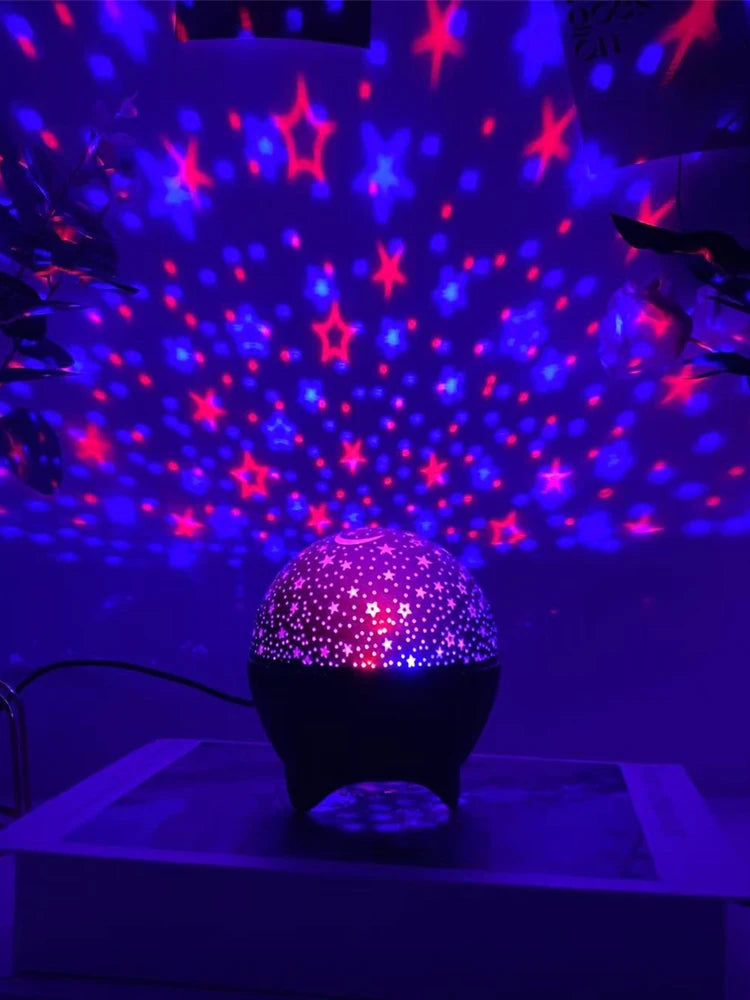 Luci Notturne RGB Proiettore Led Luce Stellata Luna Galassia Lampada Da Proiezione Usb 5V Per Bambini Regalo Natale