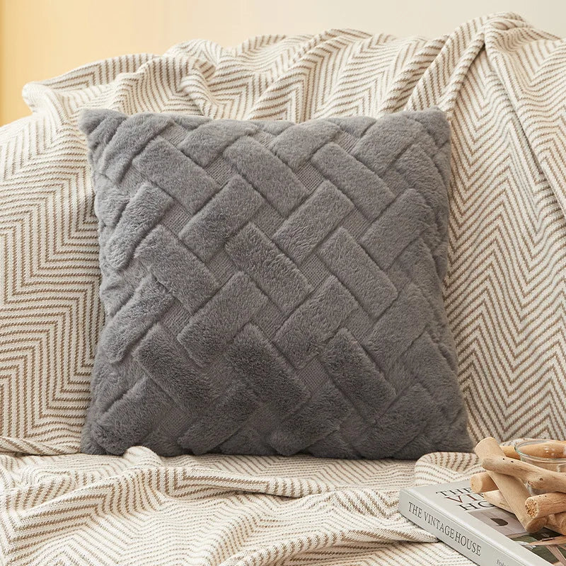 Fodera Per Cuscino In Peluche 45x45 E 30x50 Cm Per Divano Soggiorno Federa Quadrata In Cotone Decorazioni Per La Casa