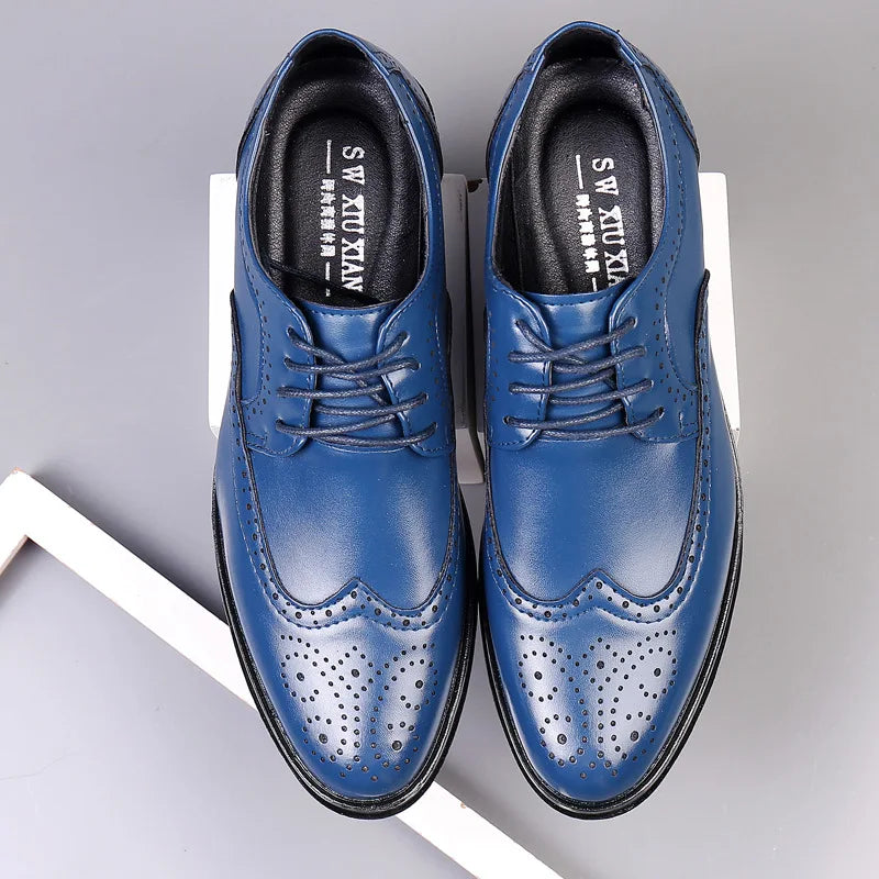 Scarpe Oxford Da Uomo Realizzate A Mano In Vera Pelle Di Vitello Brogue Eleganti Classiche Da Lavoro