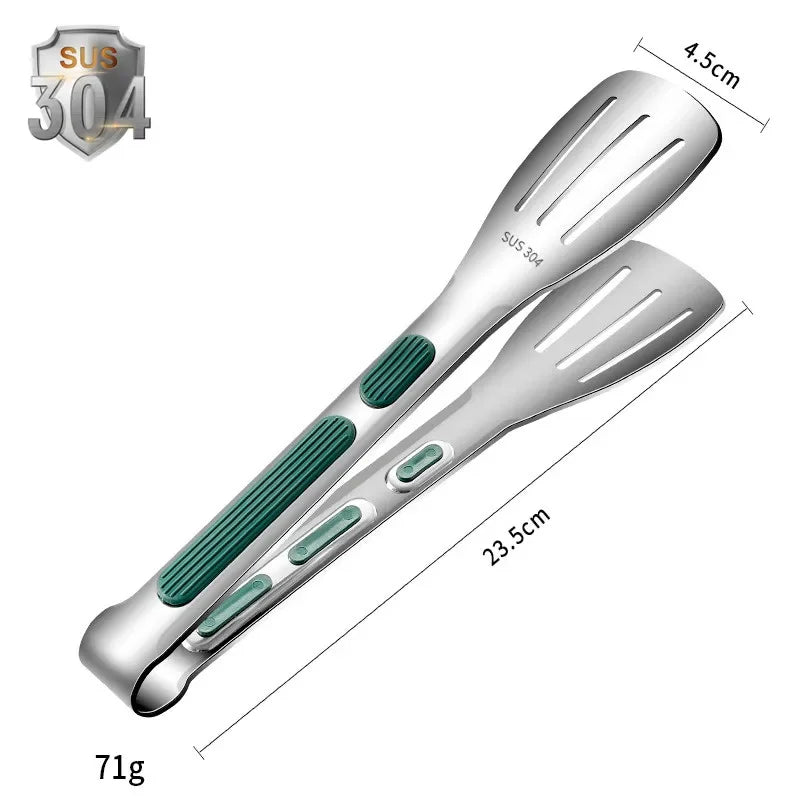 Pinza Per Alimenti In Acciaio Inox 304 Tre Misure Da 7 9 E 12 Pollici Impugnatura Antiscivolo In Silicone Per Barbecue