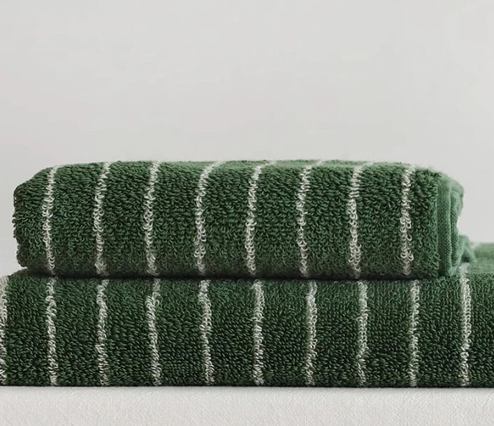 Asciugamano In Cotone A Righe Retrò 70x140 Cm Morbido E Assorbente Per Casa Palestra Cucina