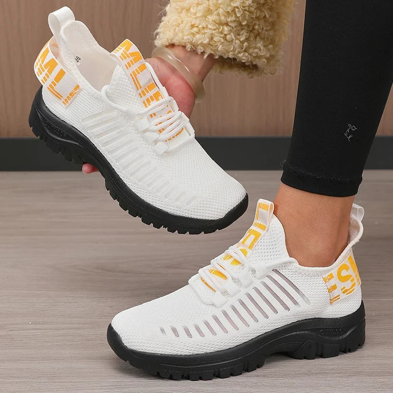 Scarpe Da Corsa In Mesh Traspiranti 2025 Per Donne Leggere Con Suola Imbottita Per Allenamento All Aperto E Palestra