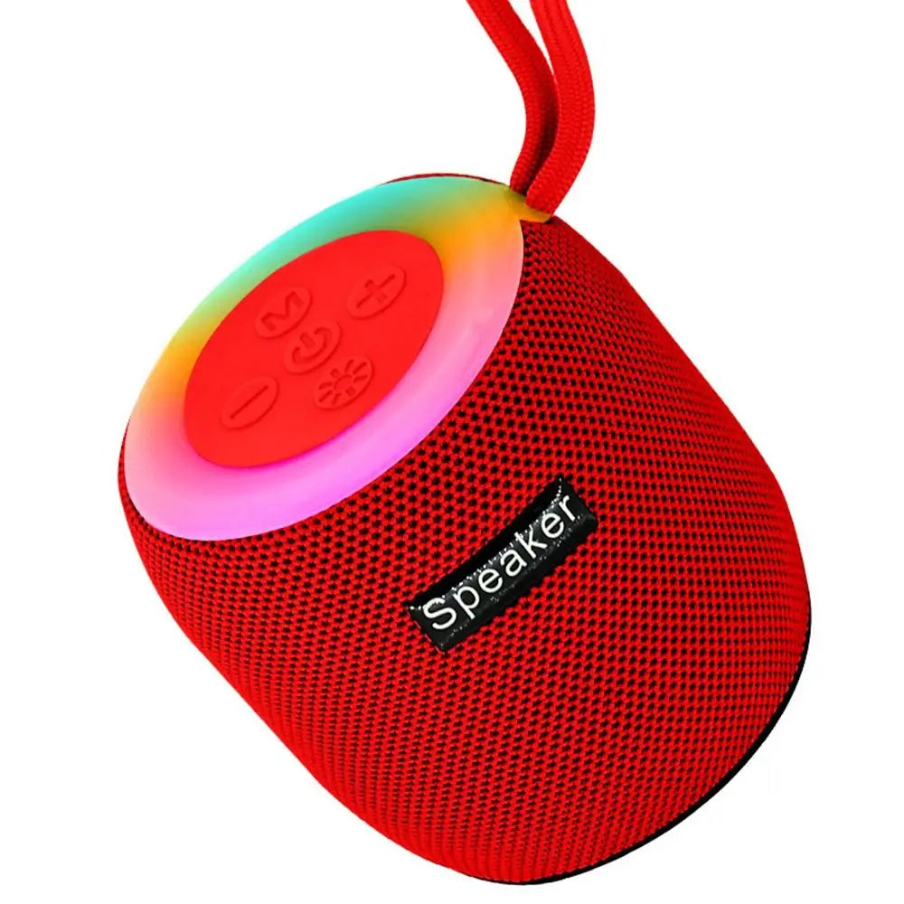 Altoparlante Bluetooth Portatile Con Luce RGB Mini Subwoofer Suono Stereo Senza Fili Per Campeggio Auto Casa