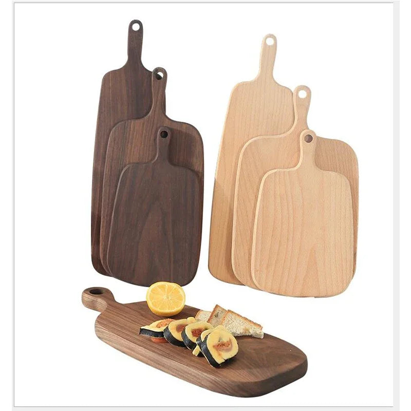 Tagliere Da Cucina In Noce Nera Rettangolare Senza Vernice In Legno Piatto Per Pizza Sushi Pane Vassoio Ecologico
