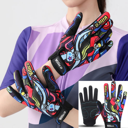Guanti Da Equitazione E MTB Antiscivolo Con Touch Screen Resistente All Usura Unisex Regalo Halloween