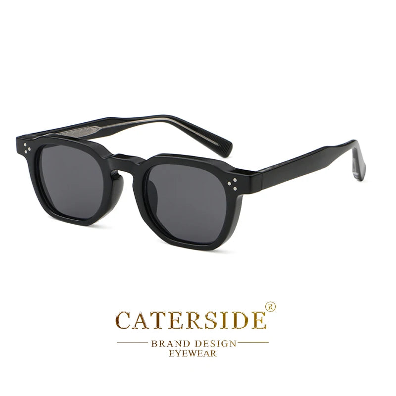 Occhiali Da Sole Retro Punk Quadrati Caterside Unisex Set Da 2 Pezzi Design Personalizzato Regalo Per Festival