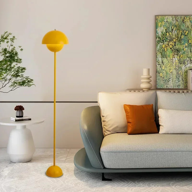 Lampada Da Terra Danish Bud Con Lampadina E27 Per Illuminazione Luce Da Tavolo E Scrivania In Ferro