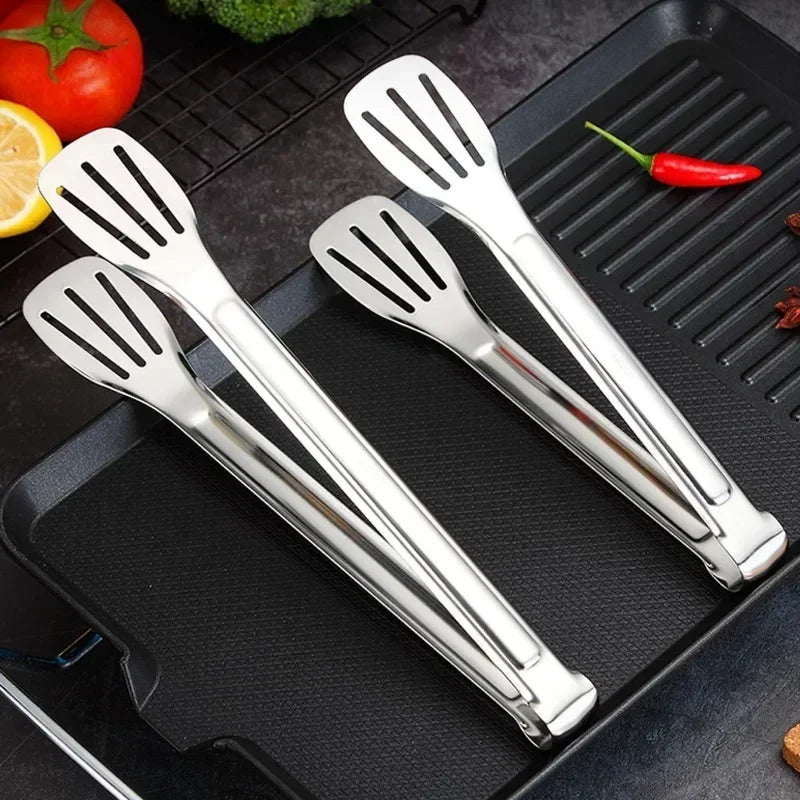 Pinze Per Alimenti In Acciaio Inossidabile 304 Barbecue Antiscivolo Per Cucina Clip Griglia Pesce Bistecca Pane