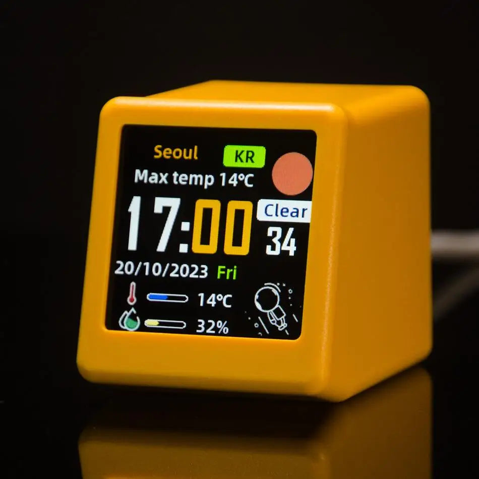 Mini Orologio Da Stazione Meteorologica Da Tavolo Con Calendario Luminova Decorativo Per Sala Giochi Animazioni Carine Fai Da Te