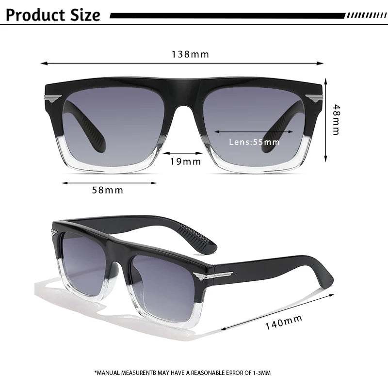 Occhiali Da Sole Quadrati TR90 Lusso Unisex Per Viaggi E Feste Design Classico Elegante