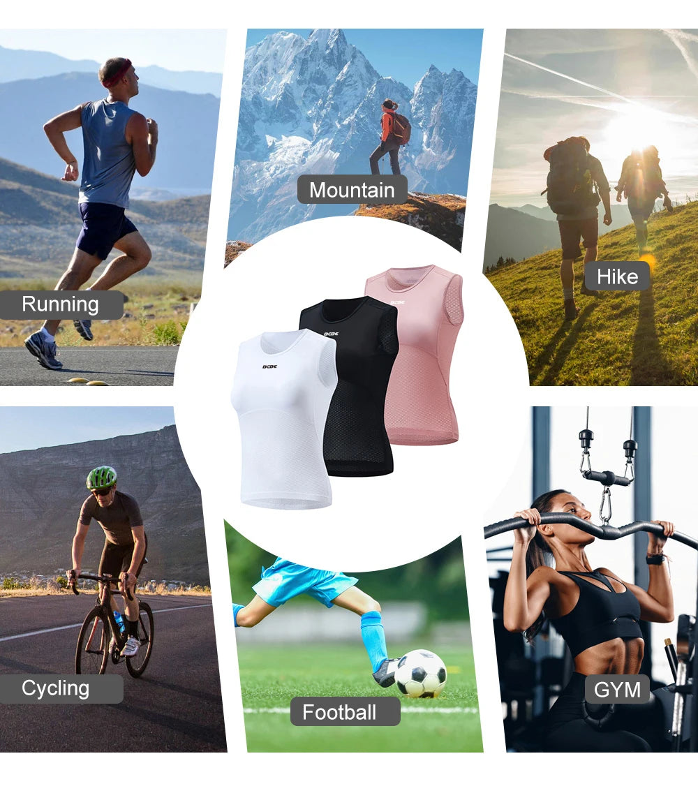 Base Da Ciclismo Da Donna Traspirante Con Asciugatura Rapida In Mesh Alta Qualità BCBE