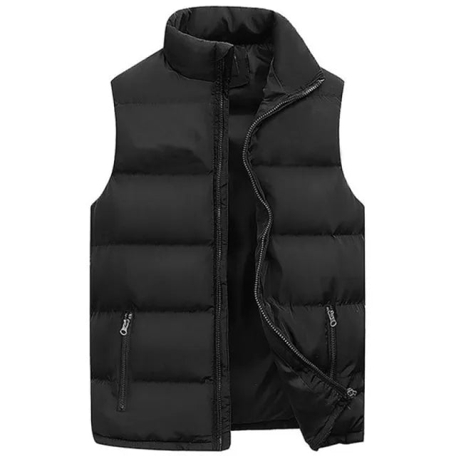 Gilet Da Uomo Impermeabile Senza Maniche Con Cerniera Colletto Alla Coreana Autunnale Abbigliamento Di Marca