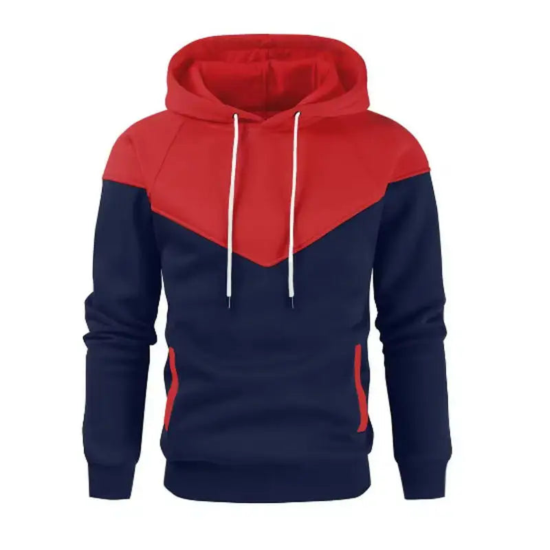 Felpa Con Cappuccio Da Uomo In Tinta Unita In Pile Caldo Streetwear Casual Allentata Traspirante Con Cappuccio Di Marca