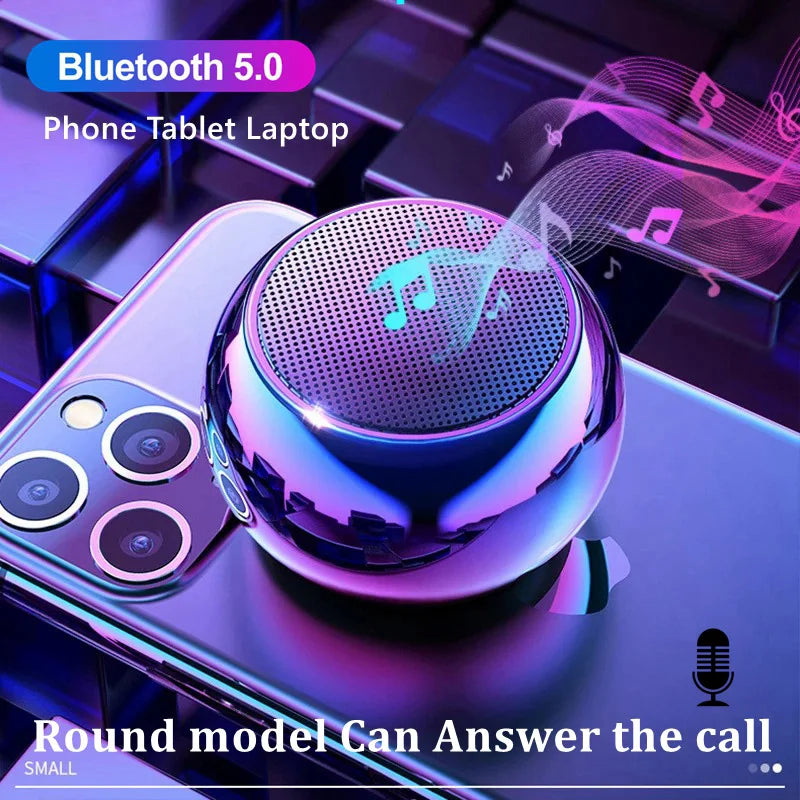 Mini Altoparlante Bluetooth Con Microfono TWS Cassa Di Risonanza Portatile HiFi Per Musica Su Smartphone Tablet Metallo