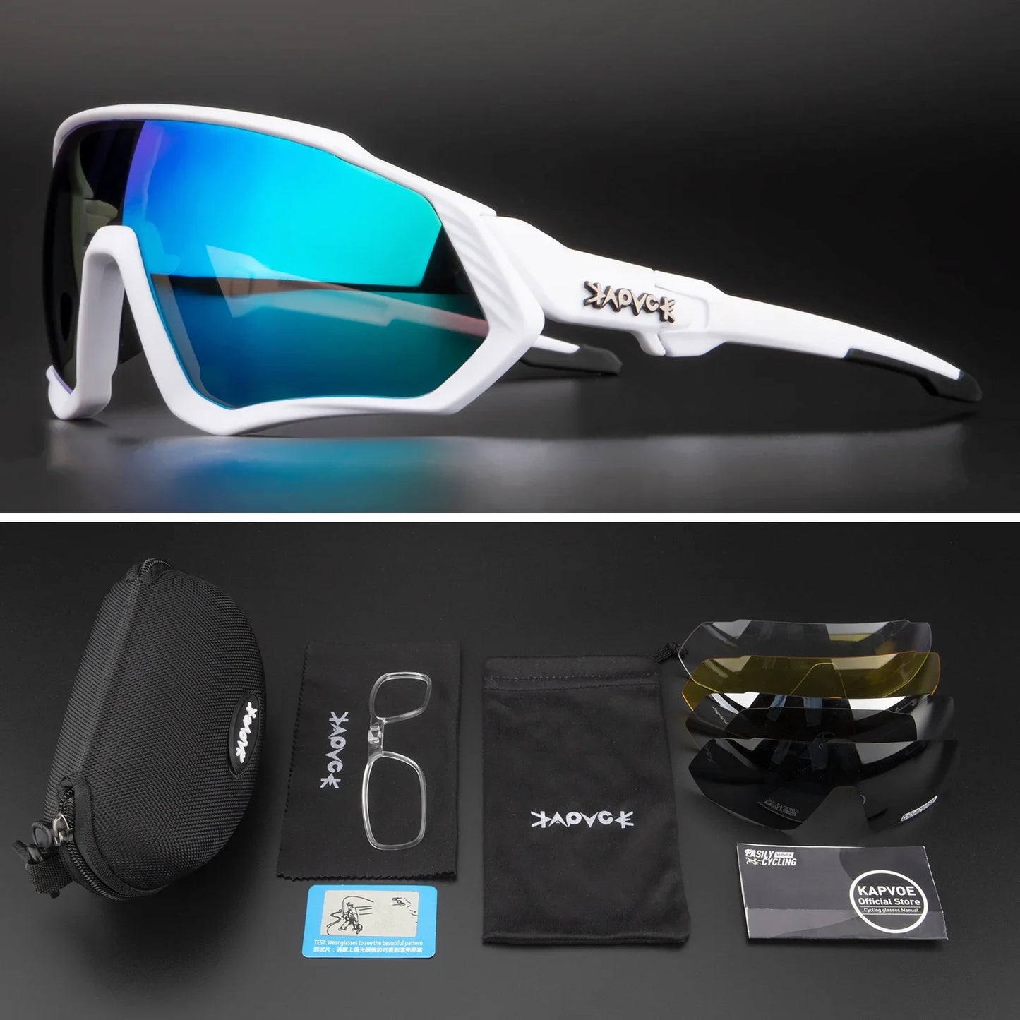 Occhiali Da Ciclismo Polarizzati Per Sport All'Aperto Corsa Pesca MTB Bici Da Strada Unisex Uomo Donna