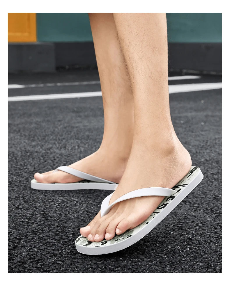Infradito Da Uomo Antiscivolo Con Suola Morbida Clip Antiscivolo Design Pittura Cinese Sabbia Da Spiaggia