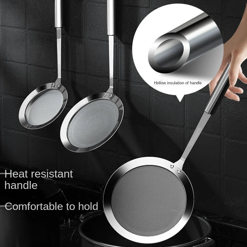 Colino a Maglia Fine in Acciaio Inox 304 Setaccio Filtrante per Succo Uova Filtro Scolapasta Caffè Tè Cucina