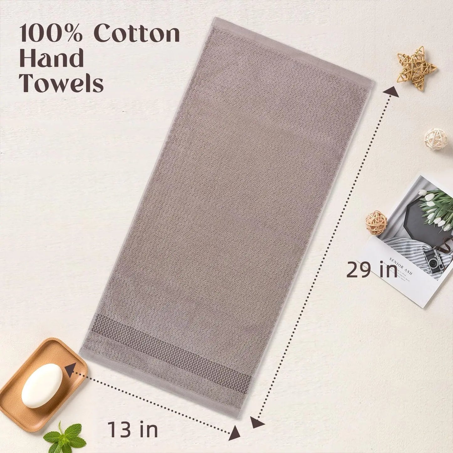 Asciugamani In Cotone Puro 100 Percento Decorativi A Righe In Spugna Ondulata Per Bagno E Cucina 13x29 Pollici