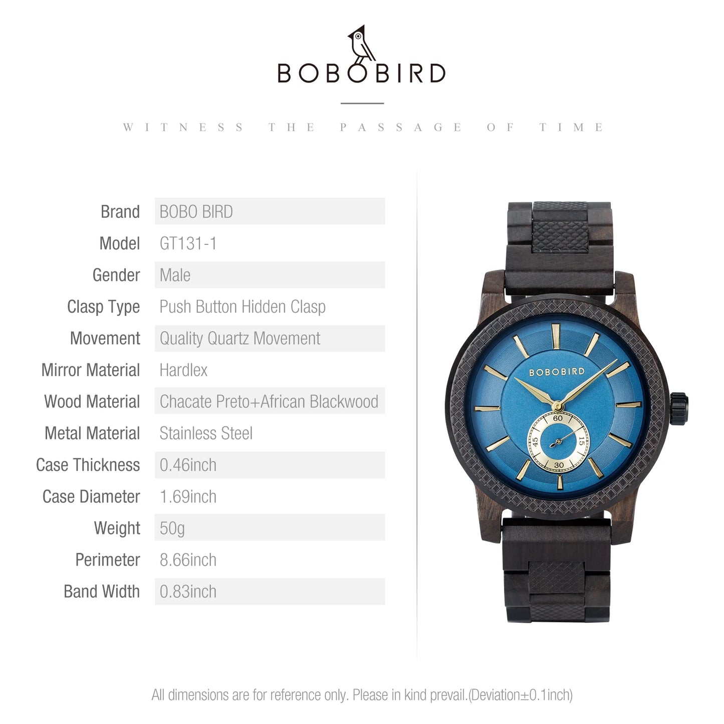 BOBOBIRD Orologio In Legno Da Uomo Personalizzato Nome Testo Sulla Custodia Posteriore Orologio Quarzo Scatola Regalo