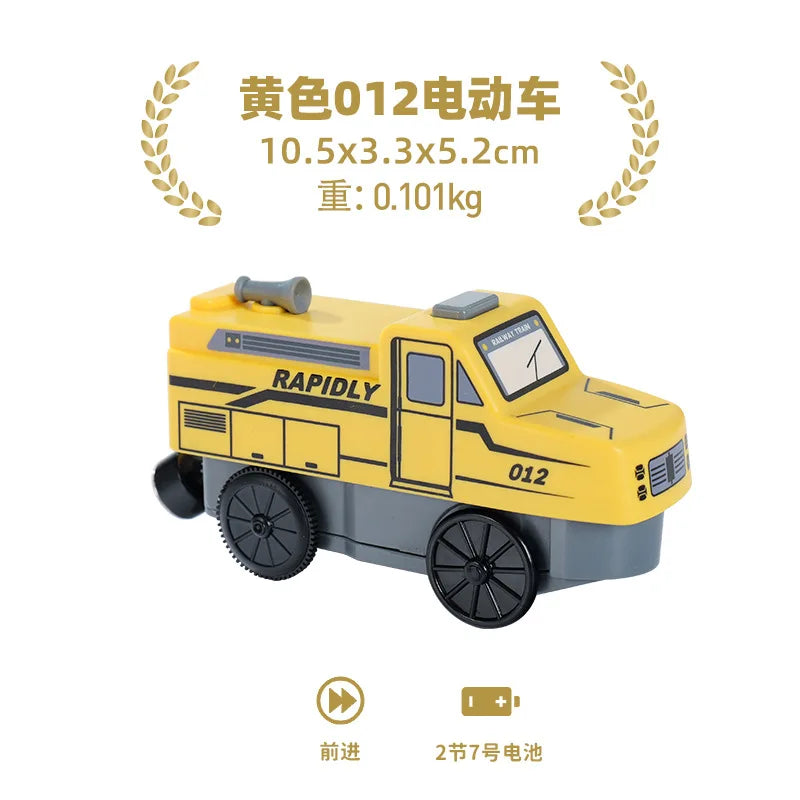 Set Trenini Elettrici Per Ferrovia In Legno Pista Del Treno Regalo Di Natale Per Bambini