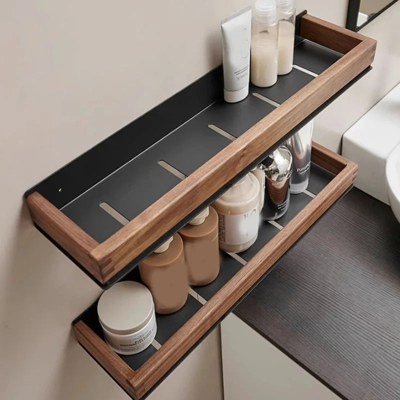 Mensole Da Bagno In Legno Scaffale Portaoggetti Da Parete Organizzatore Per Bagno Cucina E Casa Sopra Il WC