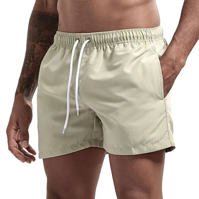 Pantaloncini da Bagno da Uomo da Surf ad Asciugatura Rapida Traspiranti con Coulisse e Tasche per Spiaggia Estiva
