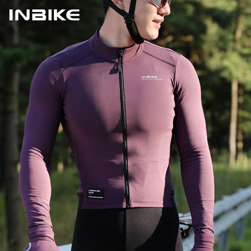 Maglia Uomo Maniche Lunghe in Pile Termico Inbike 2025 per MTB Autunno Inverno Abbigliamento Ciclismo