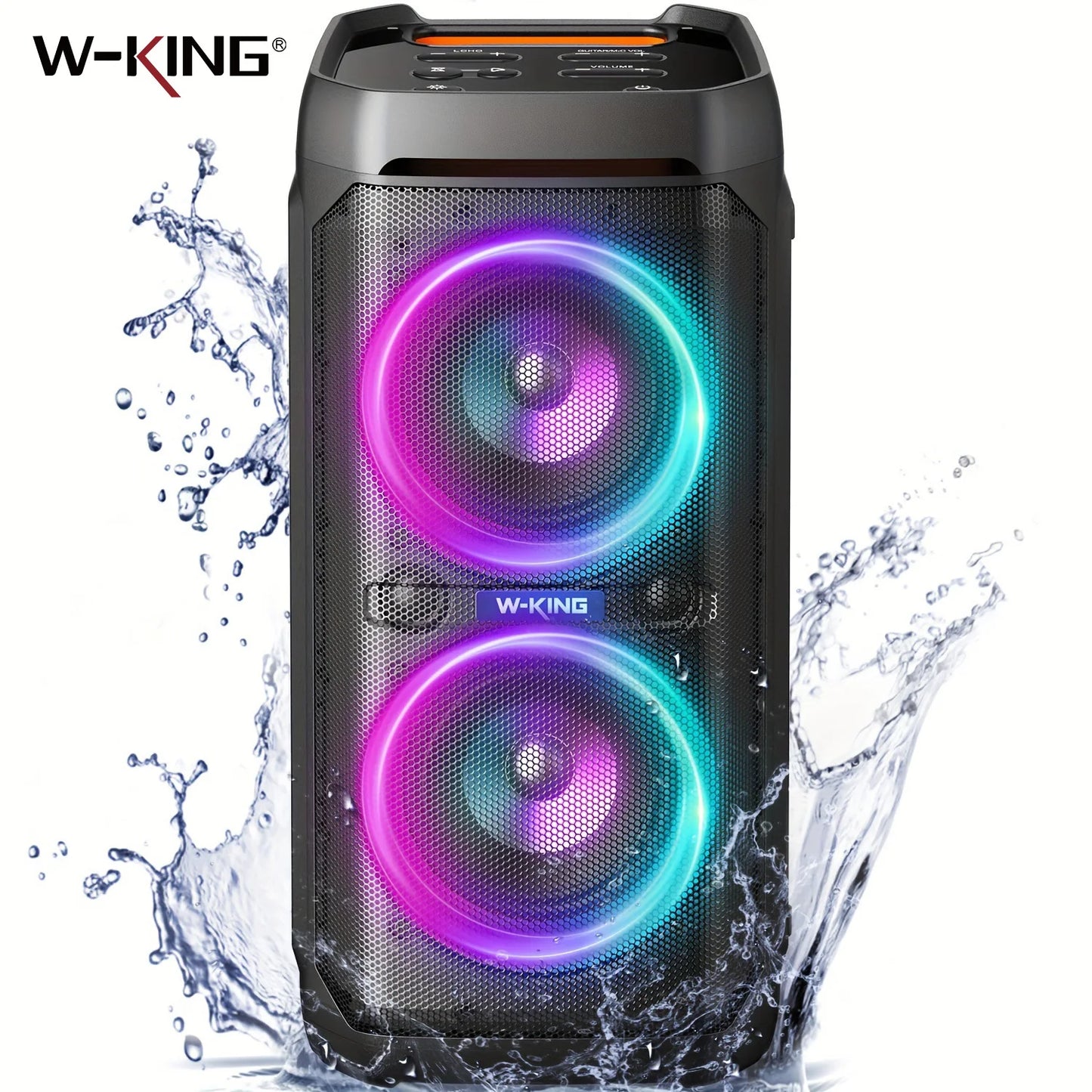W-King T11 Bluetooth Altoparlante Portatile Impermeabile IPX6 100W RMS Con Bassi Profondi Suono Potente 115dB